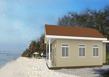 The project of prefab house in Island
